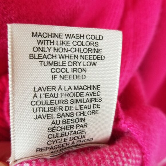 Philosophy Hot Pink White Polka Dot Long Sleeve Knit Cozy Sweater *NWT * Large - Picture 7 of 7